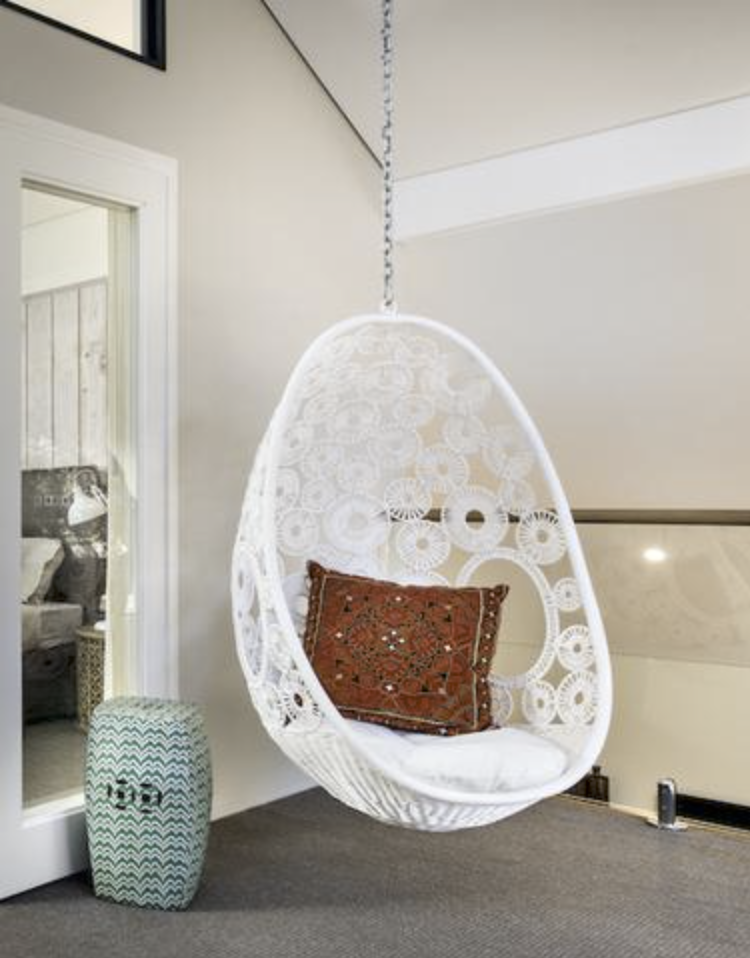 A chair that hangs discount from the ceiling